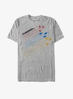 Star Wars Rebel Battle Ship Streak T-Shirt