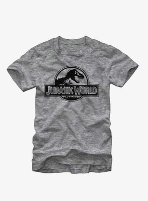 Jurassic World Grey Logo T-Shirt