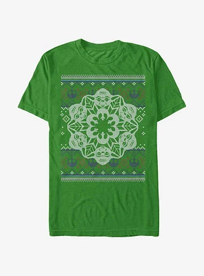 Star Wars Christmas Yoda Snowflake T-Shirt