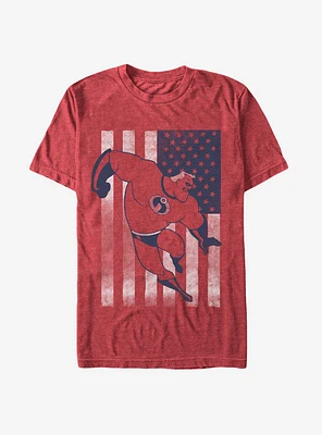 Disney Pixar The Incredibles American Flag Bob Parr T-Shirt