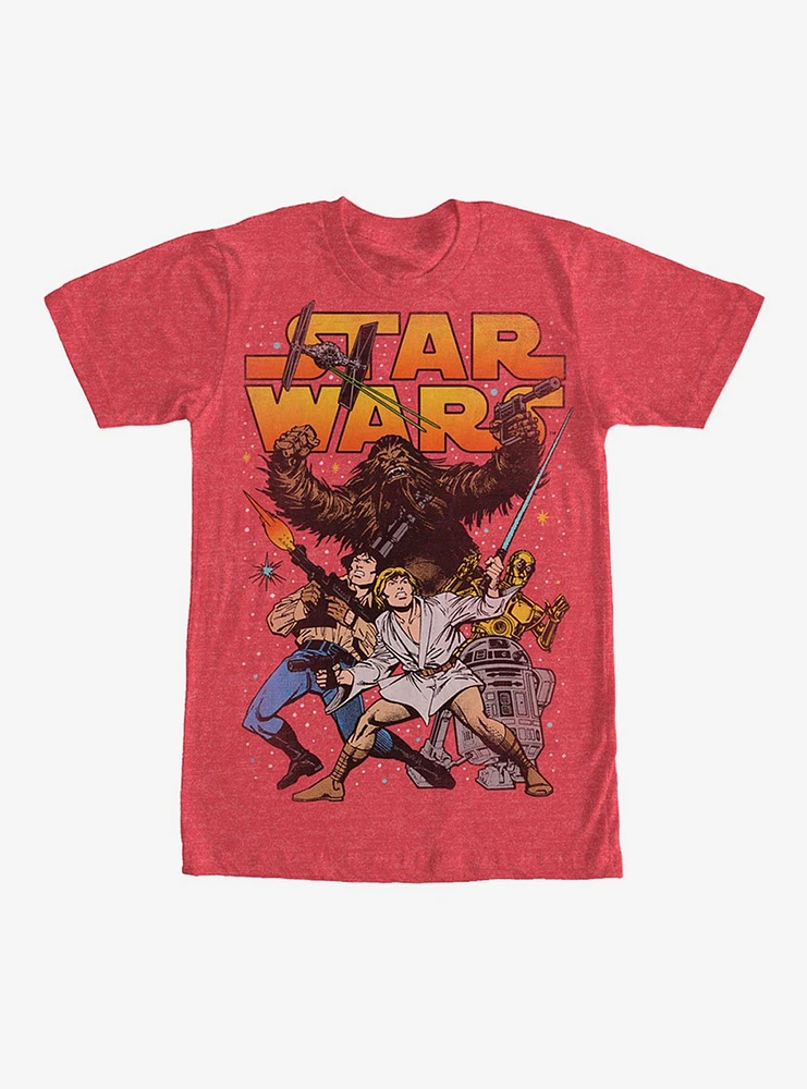 Star Wars Comic Battle Pose T-Shirt