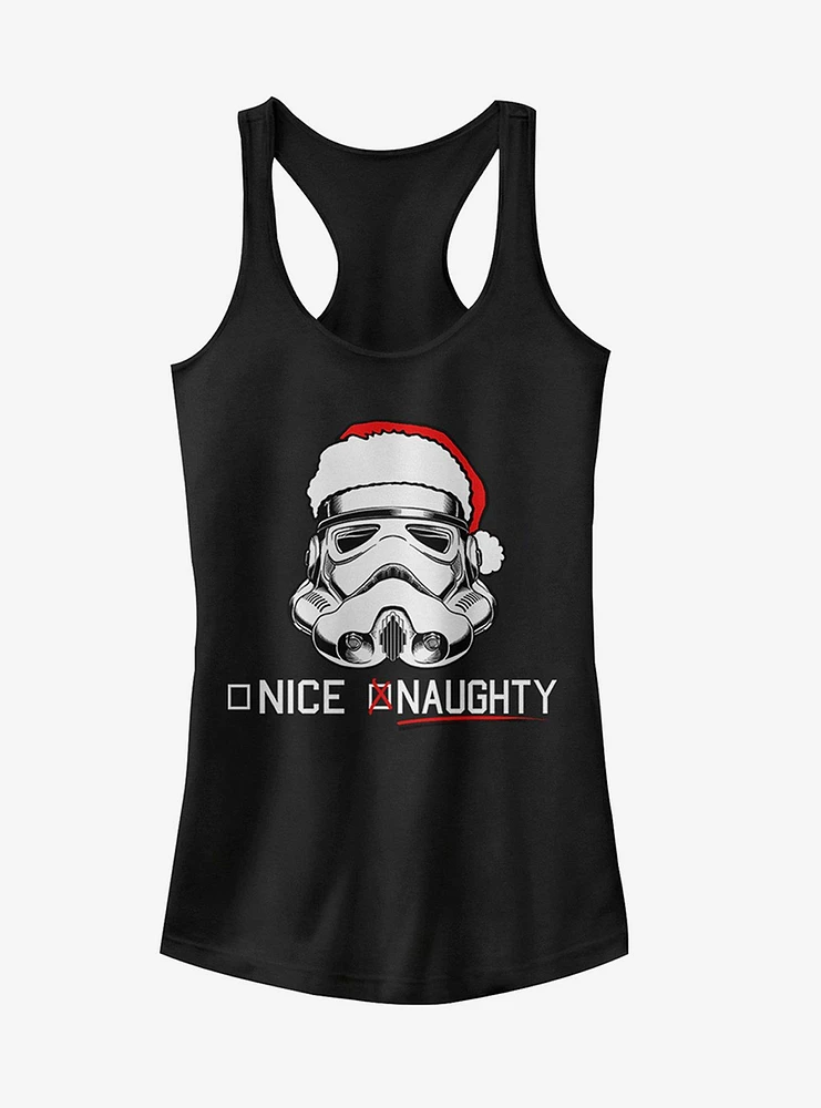 Star Wars Christmas Stormtrooper Naughty List Girls T-Shirt