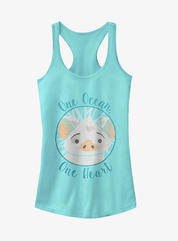 Moana Pua One Ocean Heart Girls Tank