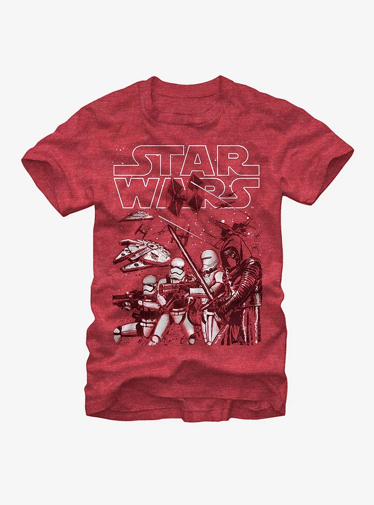 Star Wars Kylo Ren Into the Fray T-Shirt