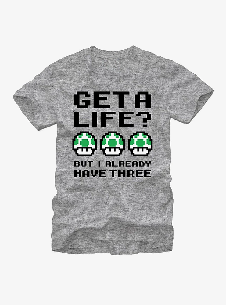 Nintendo Mario Three Lives T-Shirt