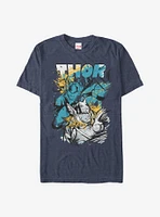 Marvel Thor Sketch Splatter Print T-Shirt