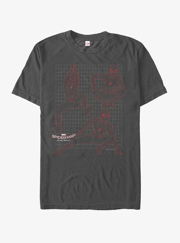 Marvel Spider-Man Homecoming Grid T-Shirt