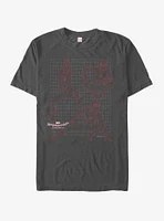 Marvel Spider-Man Homecoming Grid T-Shirt