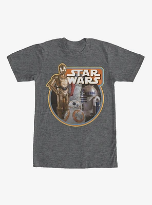 Star Wars Retro The Force Awakens Droids T-Shirt