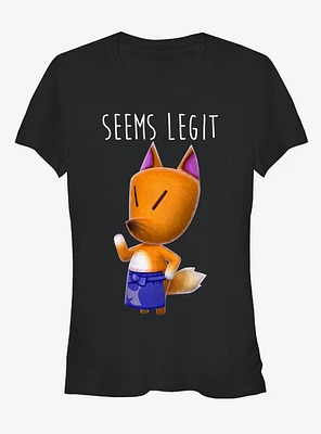 Nintendo Animal Crossing Redd the Fox Seems Legit Girls T-Shirt