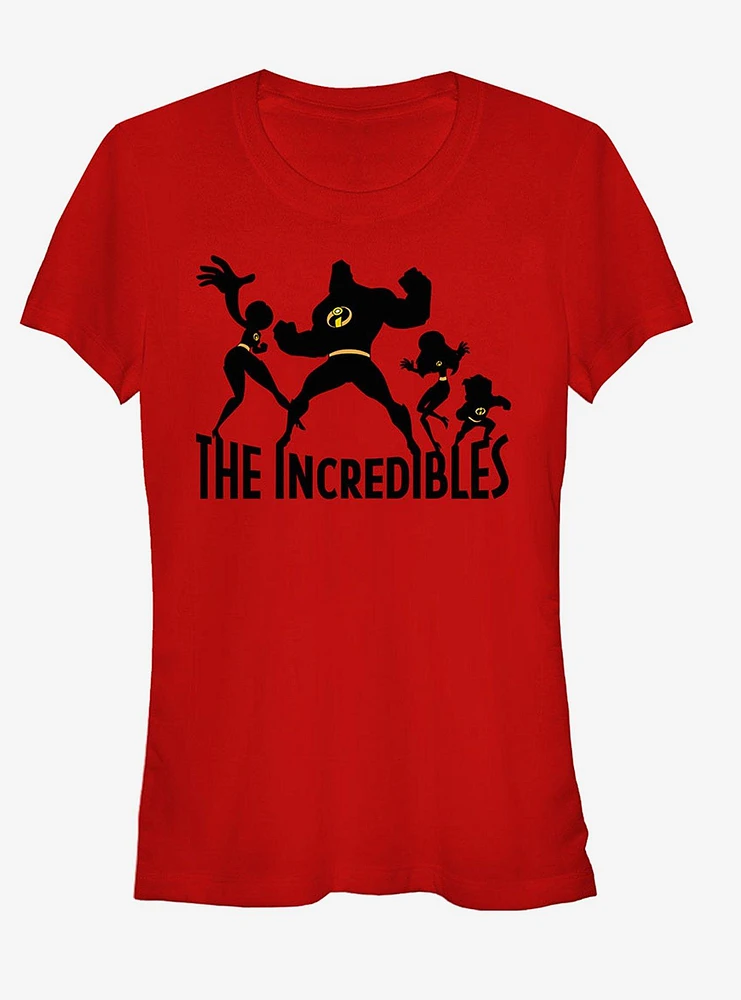 Disney Pixar The Incredibles Family Silhouette Girls T-Shirt