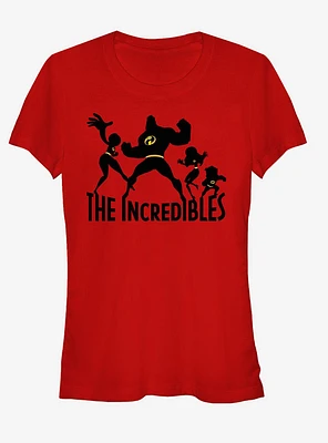 Disney Pixar The Incredibles Family Silhouette Girls T-Shirt