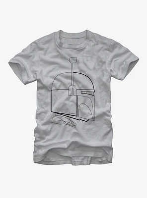 Star Wars Boba Fett Helmet Outline T-Shirt