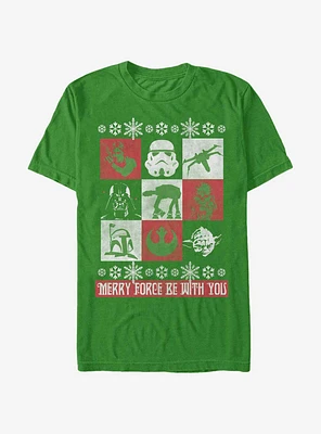 Star Wars Christmas Panels T-Shirt