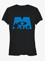 Monsters Inc. Logo Silhouette Girls T-Shirt