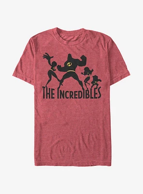 Disney Pixar The Incredibles Family Silhouette T-Shirt