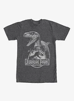 Jurassic Park Velociraptor Logo T-Shirt