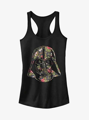 Star Wars Tropical Print Darth Vader Helmet Girls Tank