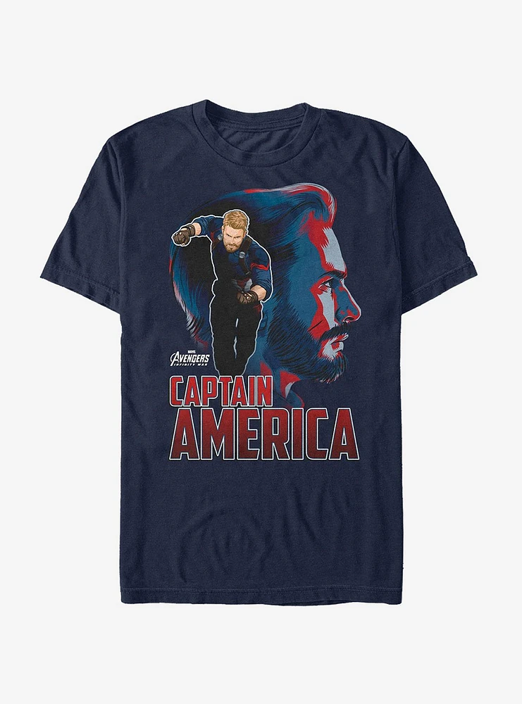 Marvel Avengers: Infinity War Captain America View T-Shirt