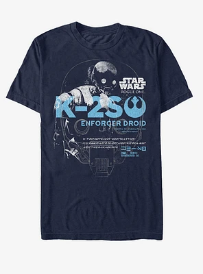 Star Wars K-2SO Enforcer Droid T-Shirt