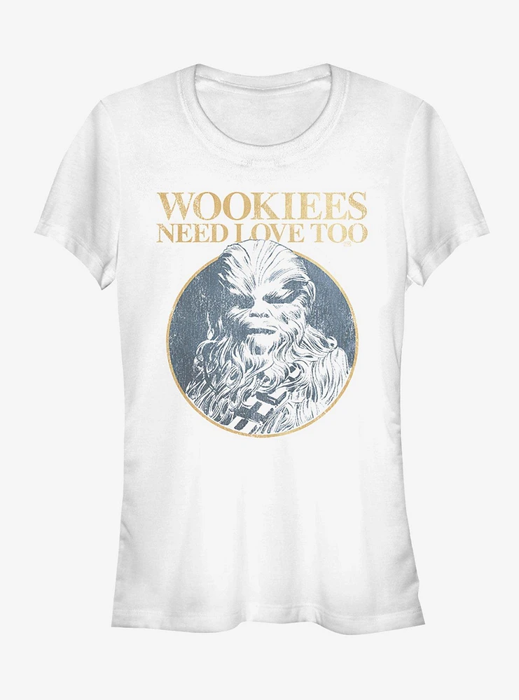 Star Wars Valentine's Day Wookiees Need Love Too Girls T-Shirt