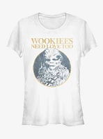 Star Wars Valentine's Day Wookiees Need Love Too Girls T-Shirt