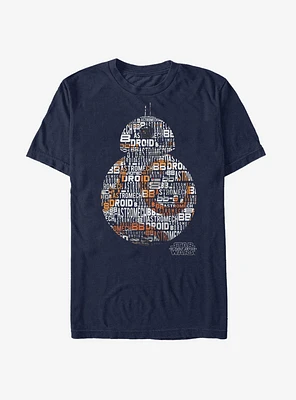 Star Wars BB-8 Text T-Shirt