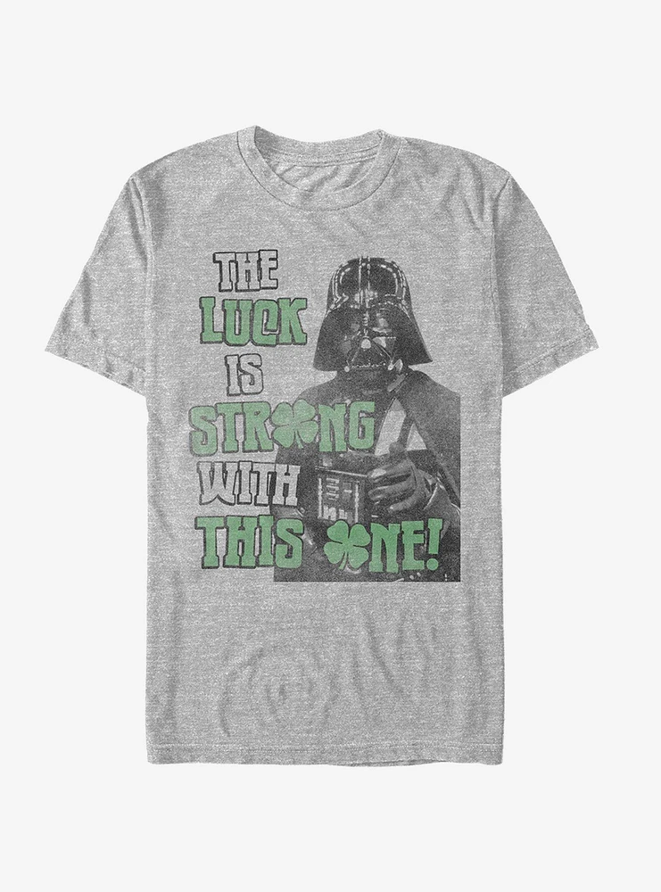 Star Wars St. Patrick's Day Darth Vader Luck Strong T-Shirt