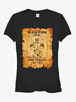 Marvel Deadpool Wanted Poster Girls T-Shirt
