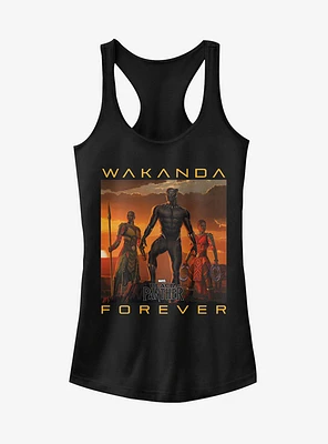 Marvel Black Panther 2018 Wakanda Forever Girls T-Shirt