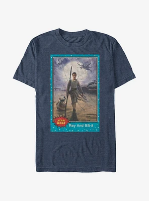 Star Wars Rey and BB-8 Trading Card T-Shirt