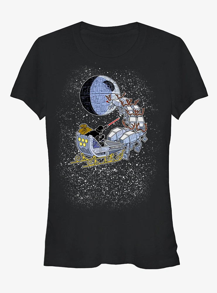 Star Wars Darth Vader Sleigh Girls T-Shirt