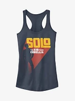 Star Wars Solo The Kid From Corellia Silhouette Girls Tank