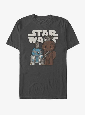Star Wars Cartoon Porg Party T-Shirt