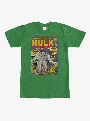 Marvel Hulk Comic Book Cover Print T-Shirt