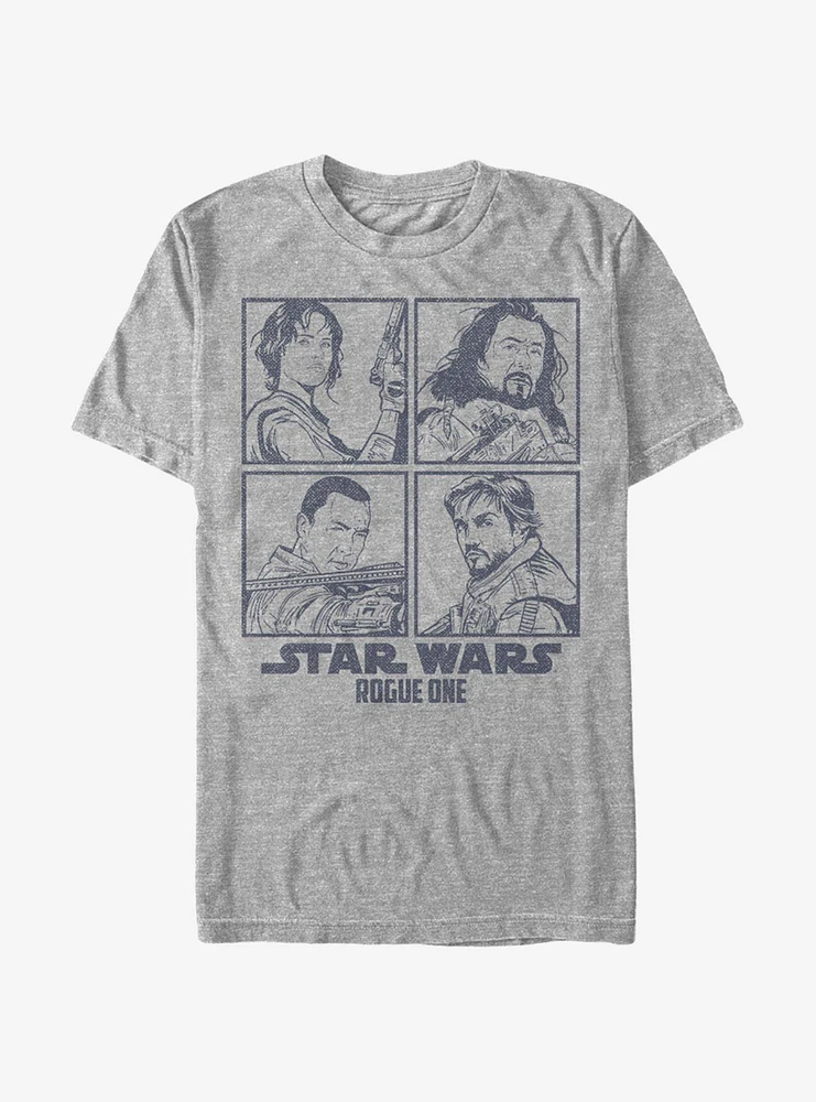 Star Wars Rebel Hero Square T-Shirt