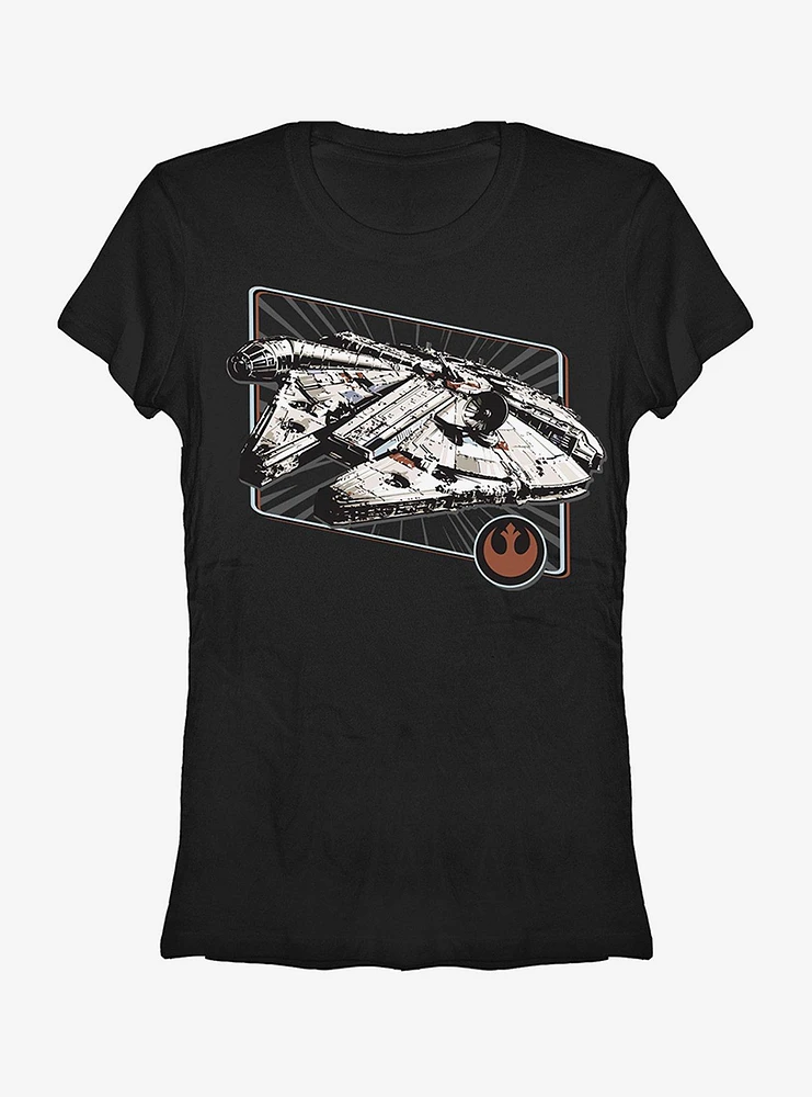 Star Wars Millennium Falcon Rebel Insignia Girls T-Shirt