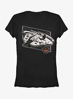 Star Wars Millennium Falcon Rebel Insignia Girls T-Shirt