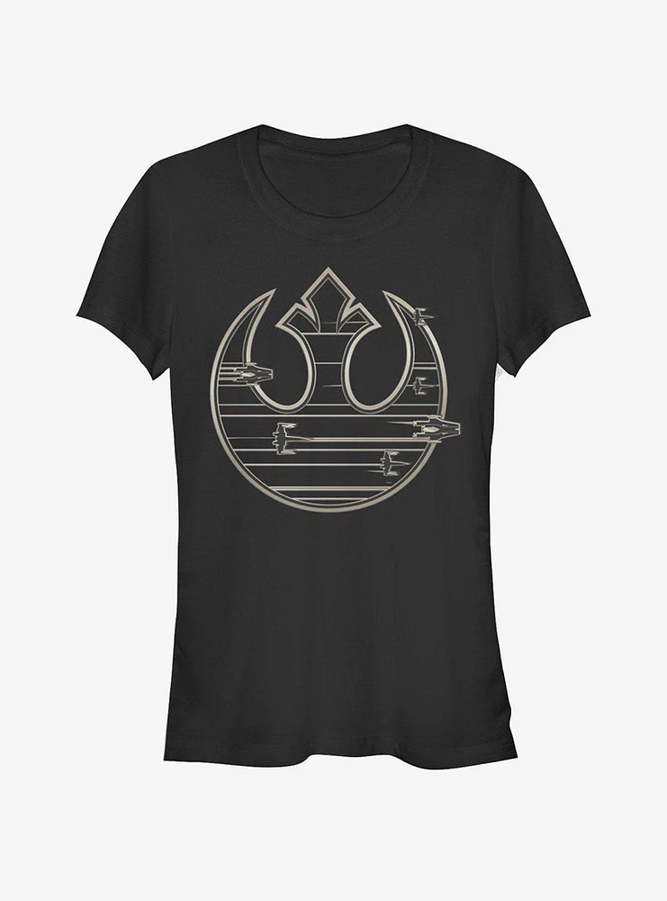 Star Wars Rebel Logo Streak Girls T-Shirt