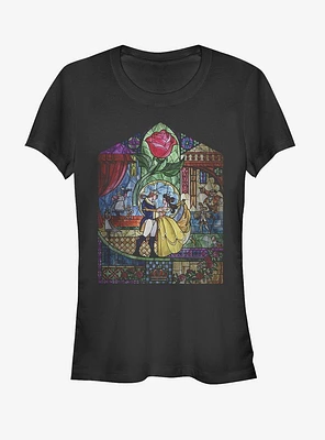 Disney Beauty And The Beast Stained Glass Girls T-Shirt