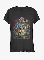 Disney Beauty And The Beast Stained Glass Girls T-Shirt