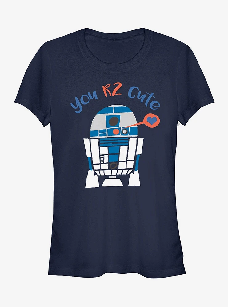 Star Wars Valentine's Day R2-D2 Too Cute Girls T-Shirt