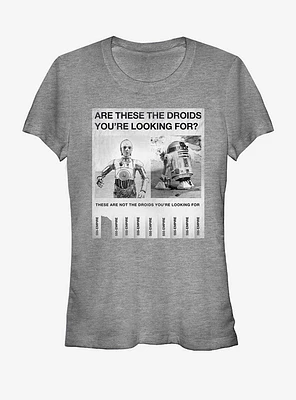 Star Wars Droid Poster Girls T-Shirt