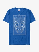 Marvel Black Panther 2018 Line Pattern T-Shirt