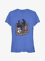 Star Wars Retro Chewbacca and Poe Dameron Girls T-Shirt