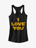 Star Wars Princess Leia I Love You Girls Tank