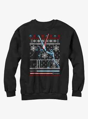 Star Wars Ugly Christmas Sweater Duel Girls Sweatshirt