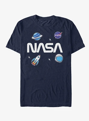 NASA Logo Space Emoji T-Shirt