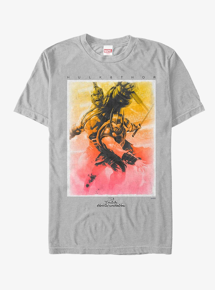 Marvel Thor: Ragnarok Hulk Watercolor Print T-Shirt