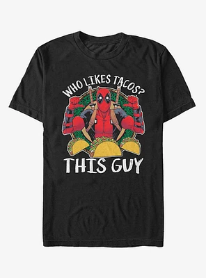 Marvel Deadpool Likes Tacos T-Shirt